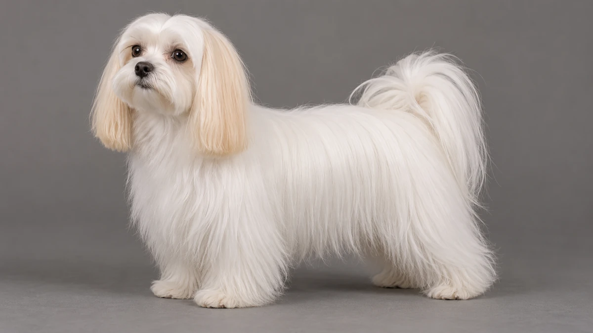 Maltese Terrier köpek — limon kulaklı beyaz renk